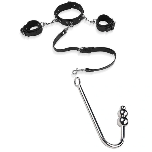 Hook 5334 Beaded with and Anal Elegant Collar Cuffs 0325